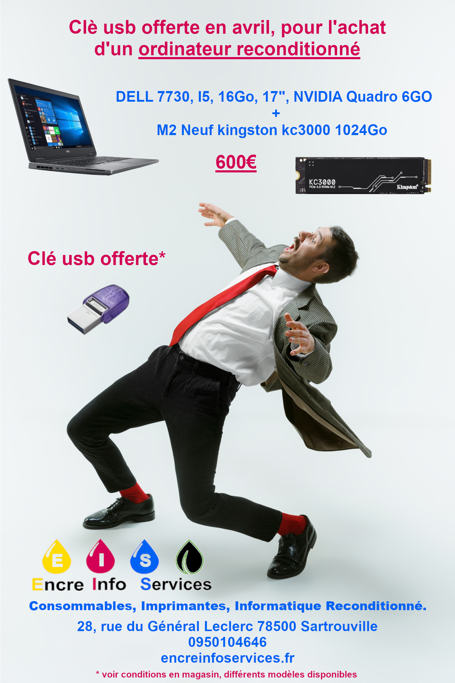Clé USB offerte