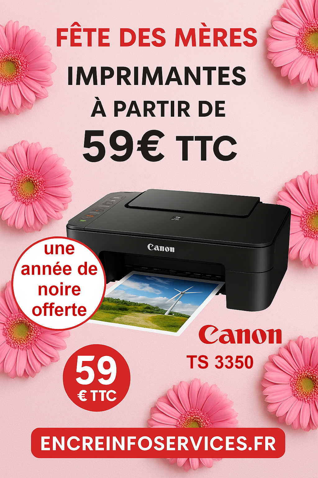 Imprimantes à partir de 59€ ttc