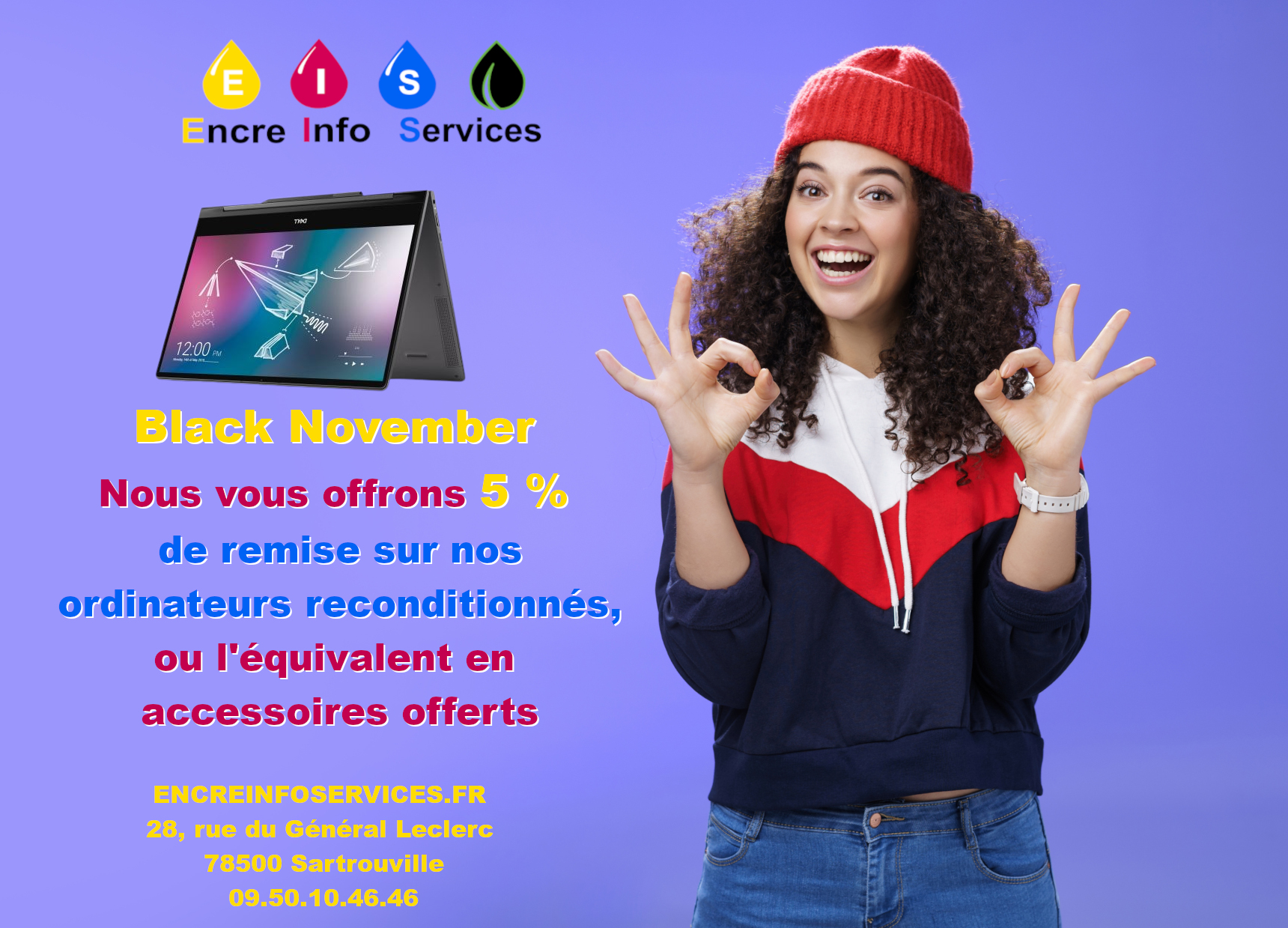 Black November profiter de 5 % de remise ou accessoires offerts