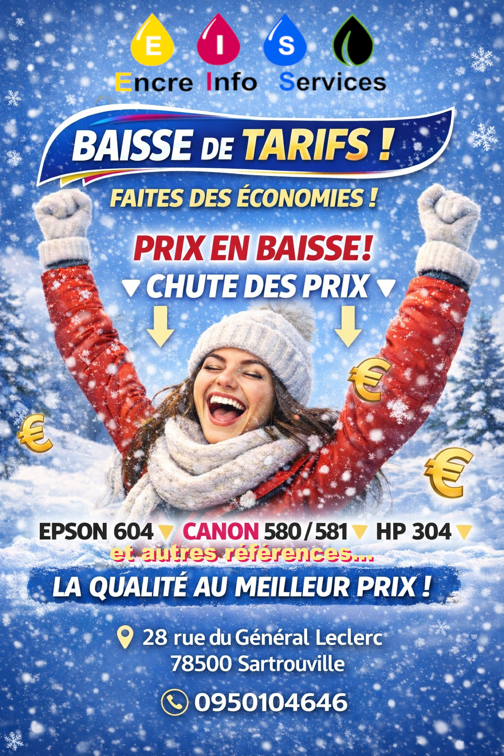 Baisse des prix sur plusieurs références